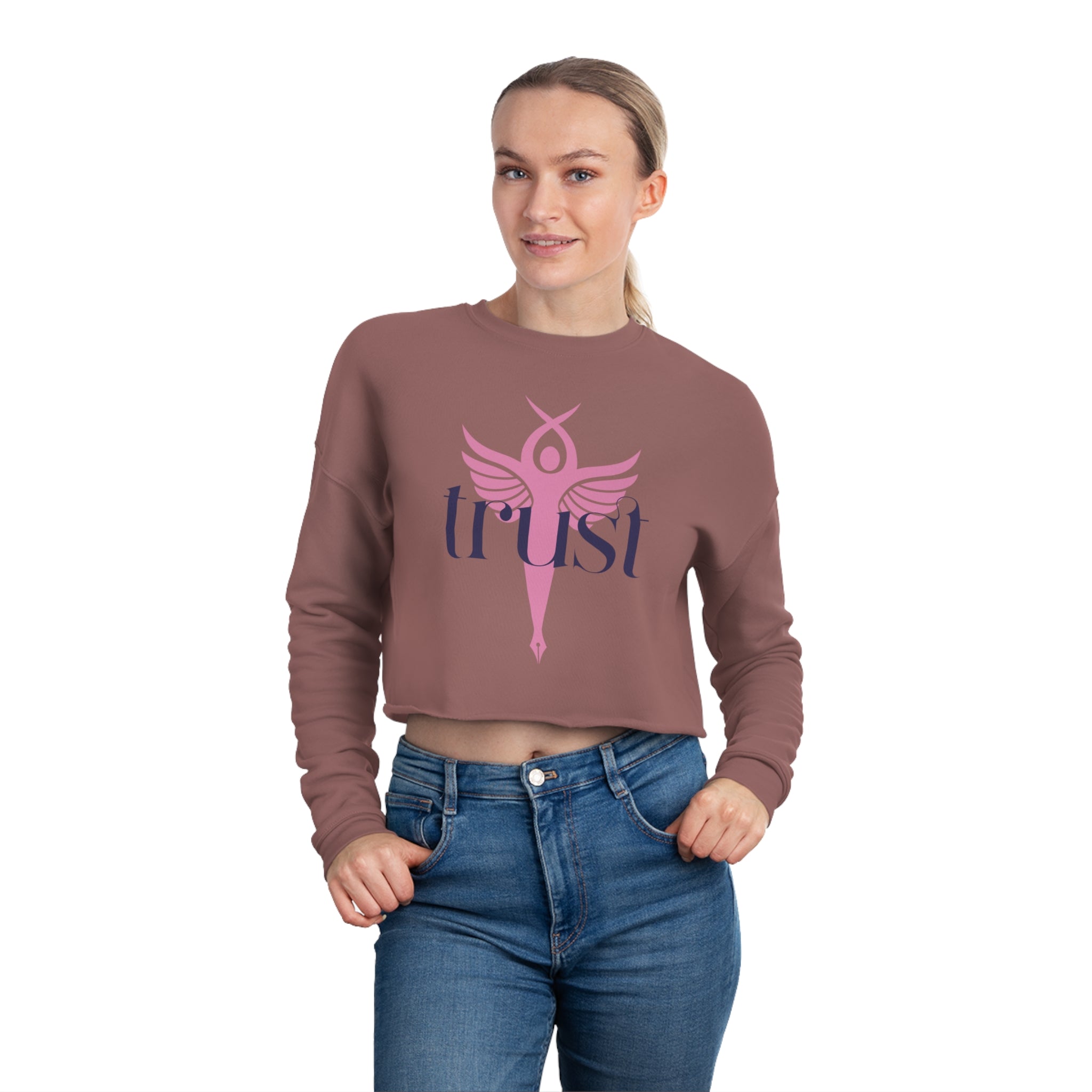 Kurz geschnittenes Damen-Sweatshirt