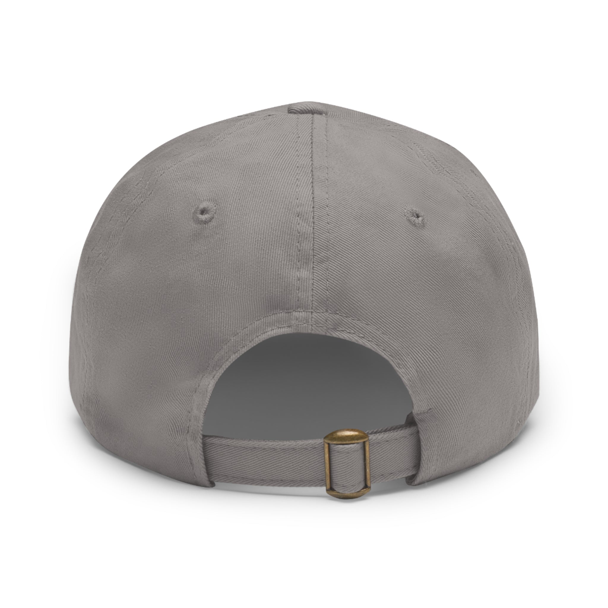 Dad Hat mit Lederaufnäher (rund)