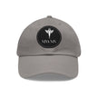 Dad Hat with Leather Patch (Round)