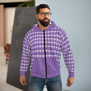 Unisex-Kapuzenpullover mit Reißverschluss (AOP)