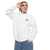 Sweat-shirt unisexe teint en pièce