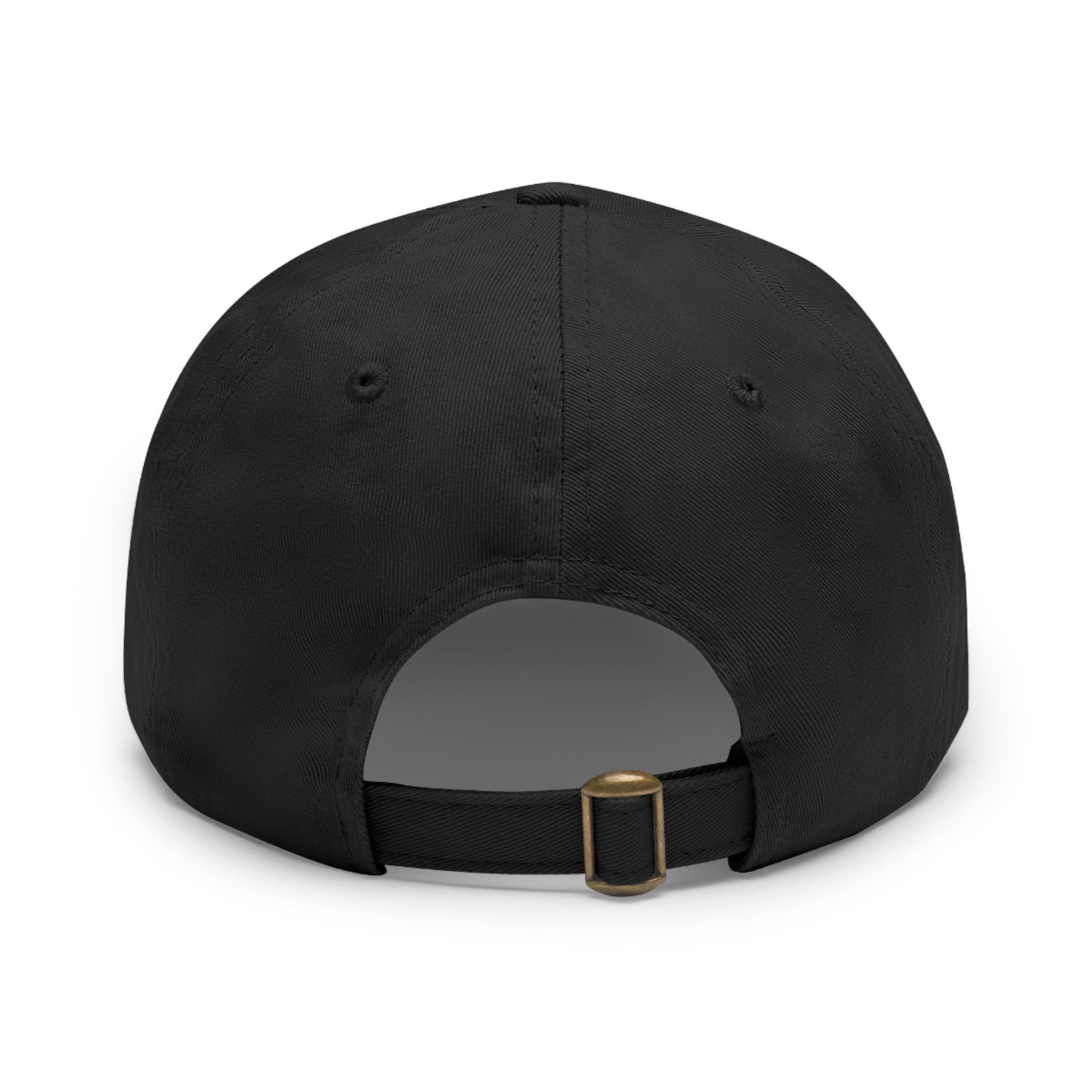 Chapeau de papa avec patch en cuir (rond)