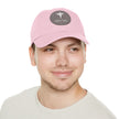 Dad Hat mit Lederaufnäher (rund)