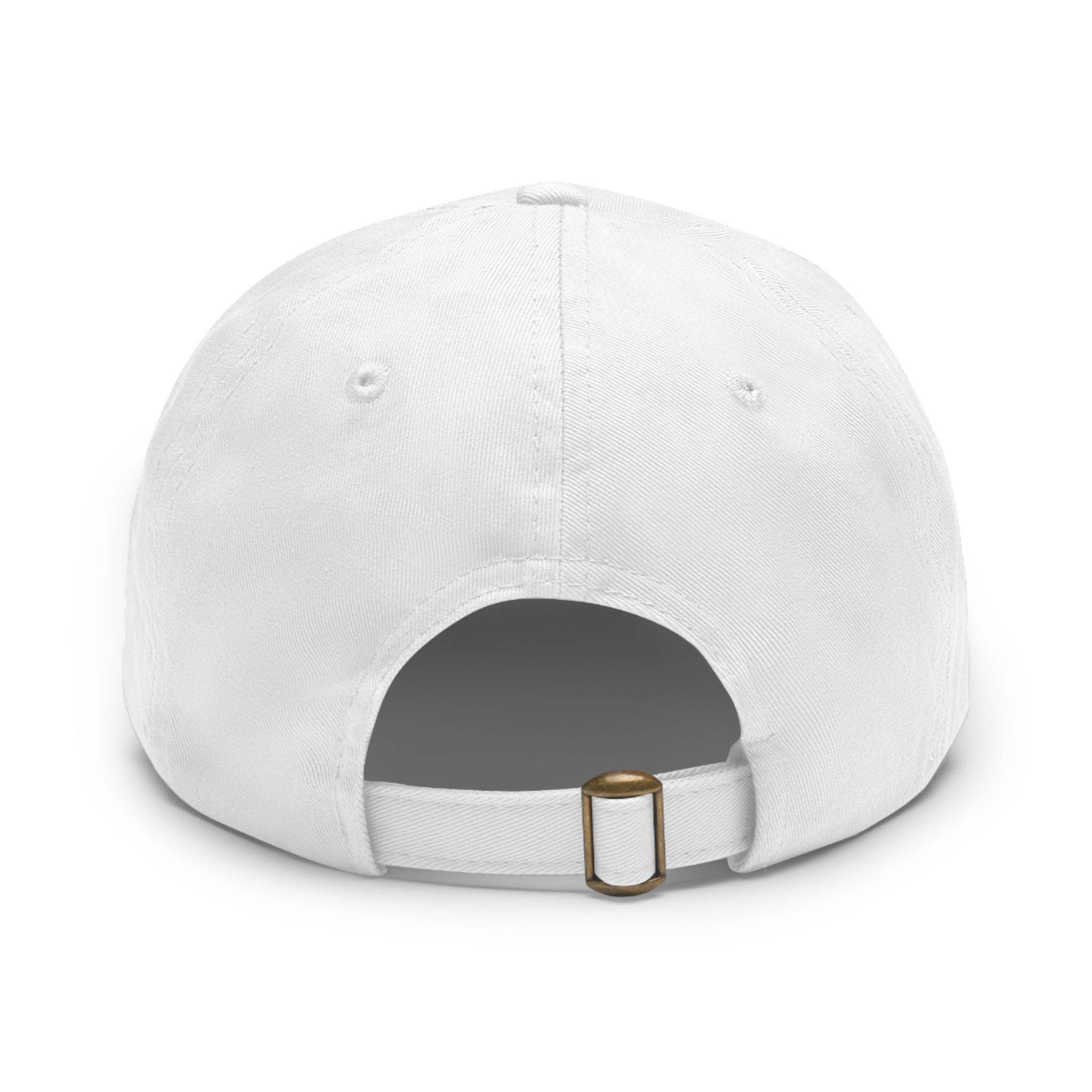 Dad Hat mit Lederaufnäher (rund)